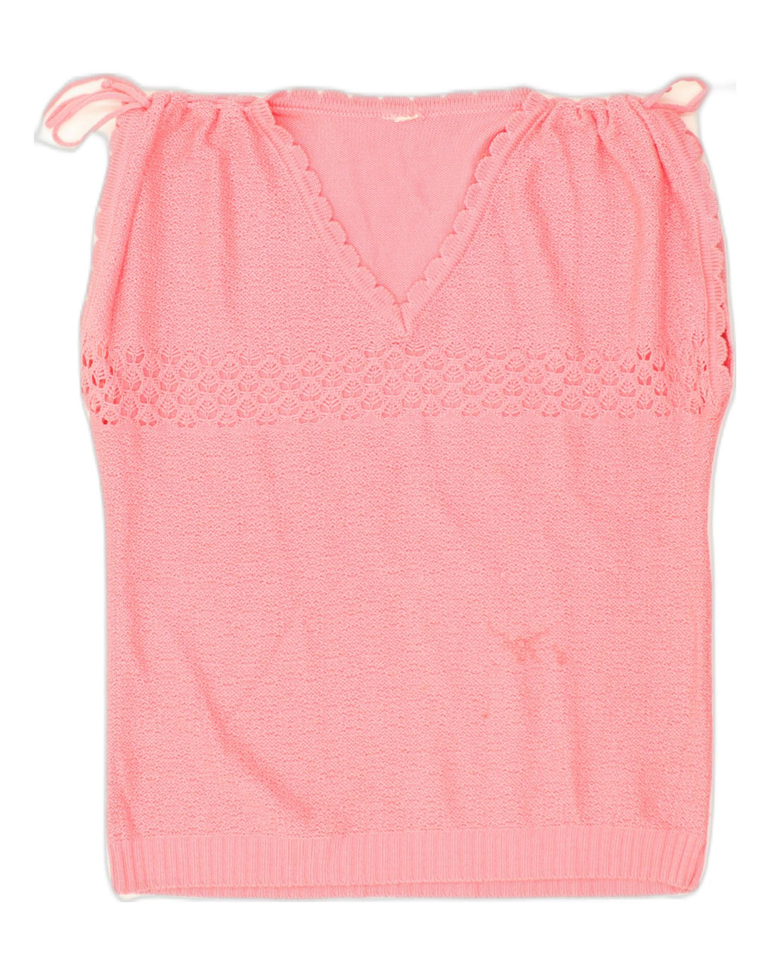 VINTAGE Womens Sleeveless Blouse Top UK 16 Large Pink | Vintage Vintage | Thrift | Second-Hand Vintage | Used Clothing | Messina Hembry 