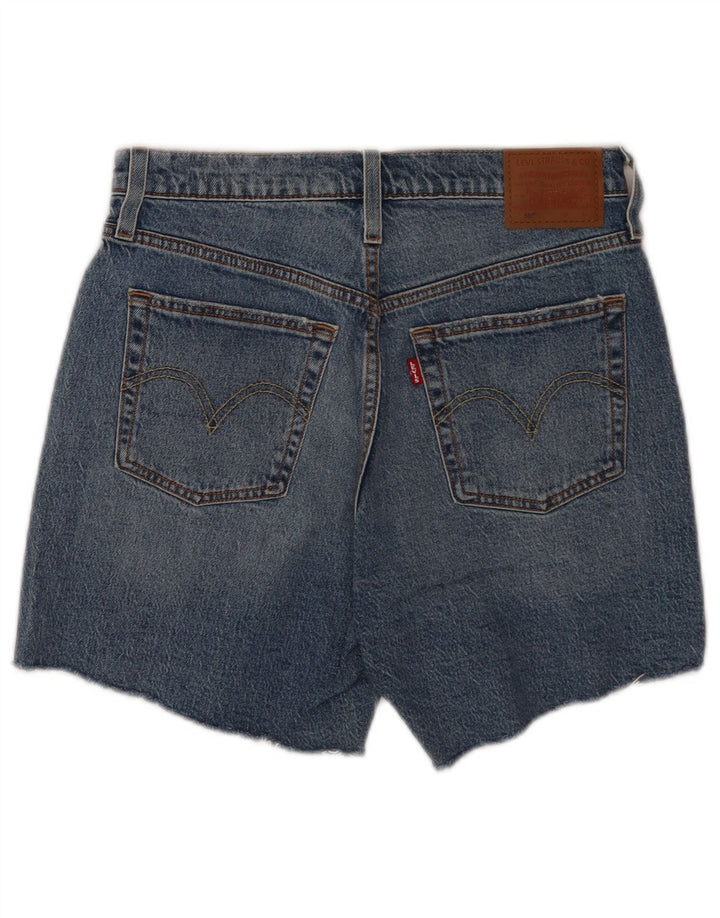 Levi's Damen 501 Jeansshorts W28 mittelblaue Baumwolle