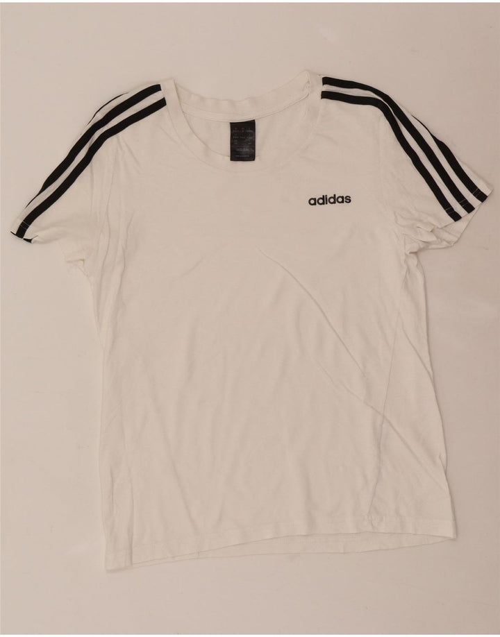 Adidas Dame T-Shirt Top UK 12/14 Medium White
