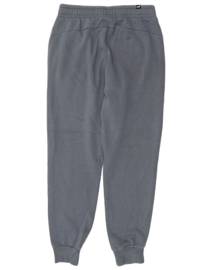 PUMA Mens Tracksuit Trousers Joggers Medium  Blue Cotton