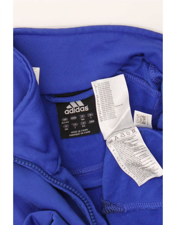 Adidas Træningsdragt til mænd Topjakke UK 42/44 Stor blå farveblok polyester