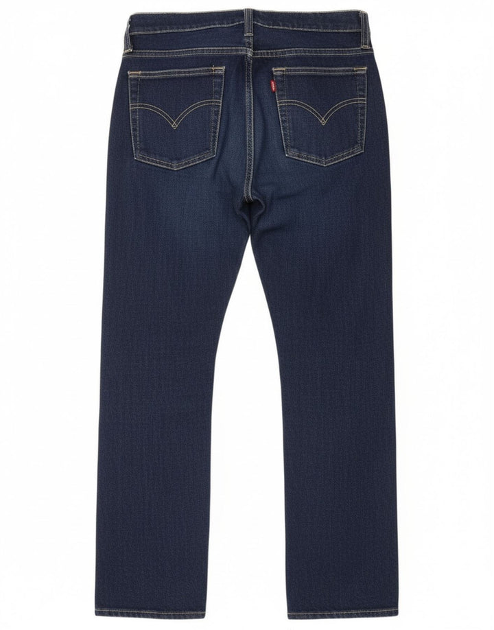 Levi's Womens Straight Jeans W29 L28 Navy Blue Cotton