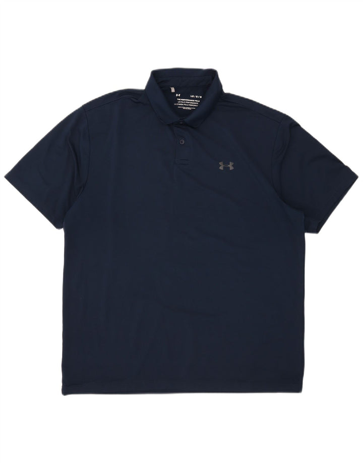 Under Armour Polo para hombre grande azul marino