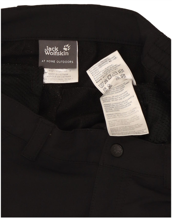 Jack Wolfskin Dame Straight Cargo Bukser Medium W30 L33 Sort Polyester