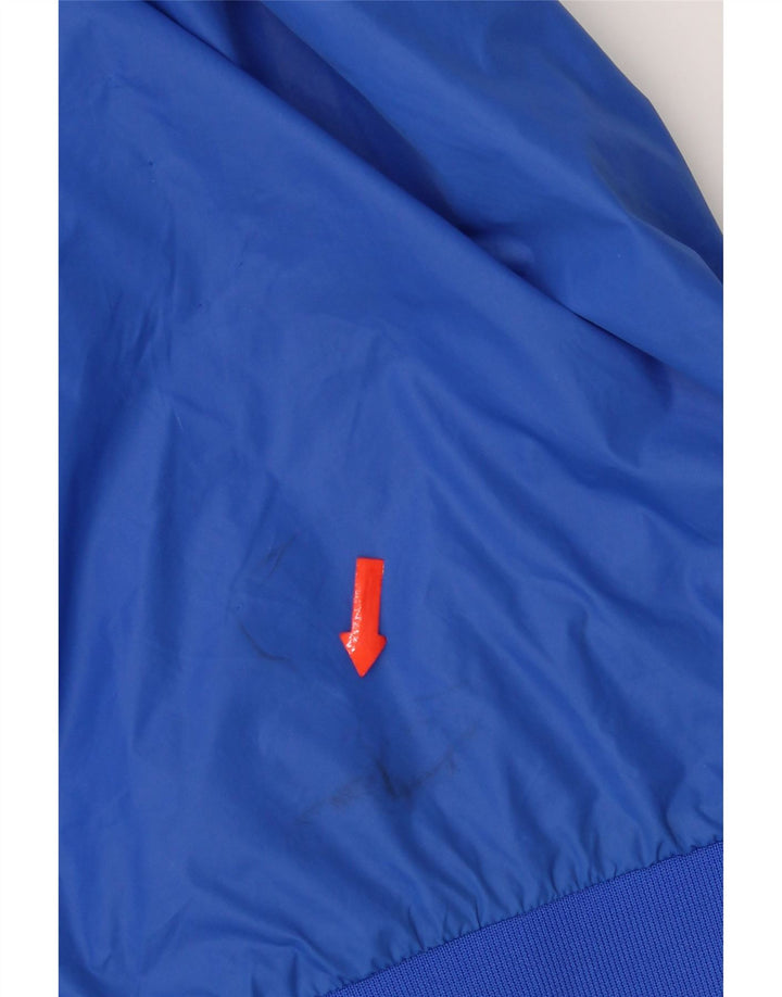 Carhartt Regnjakke med hætte til kvinder UK 14 Medium Blue Colourblock Nylon