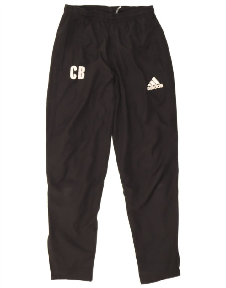Adidas Mens Climalite Graphic Tracksuit Trousers Small  Black
