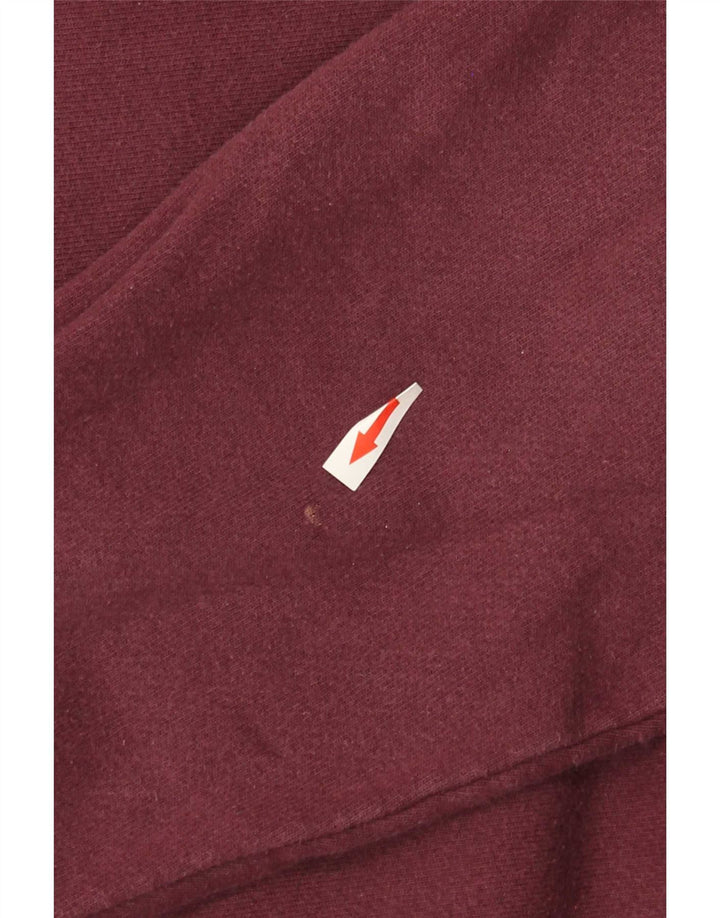 Champion Mens Reverse Weave Sweatshirt Jumper Medium Burgundy Cotton