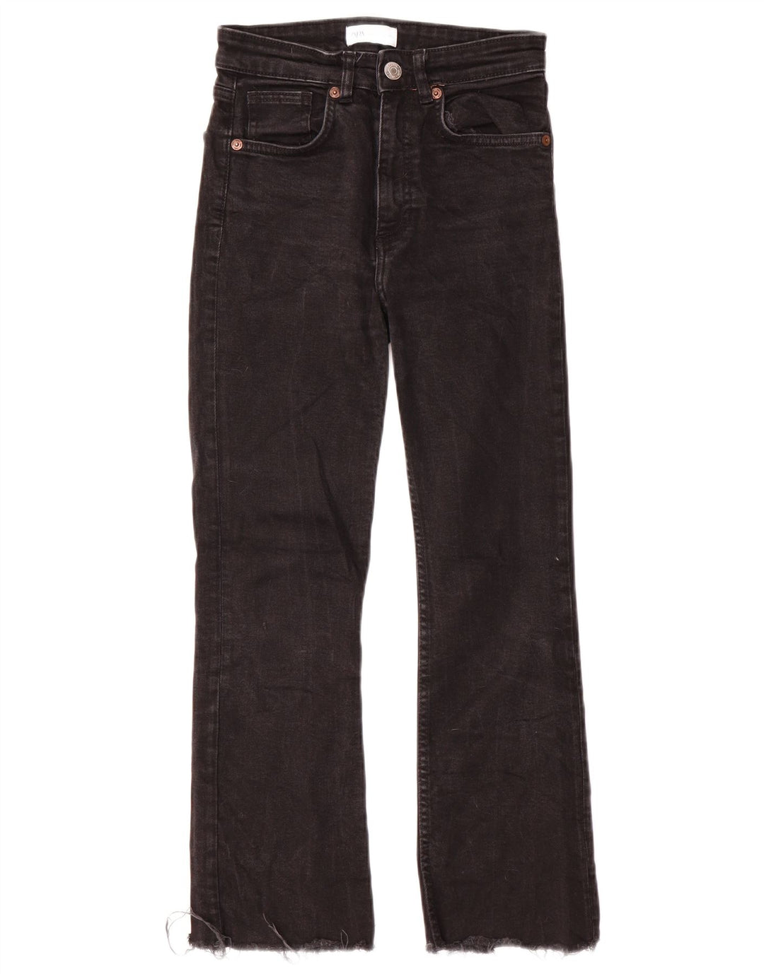 Zara Womens Bootcut Jeans EU 36 XS W26 L25 Black