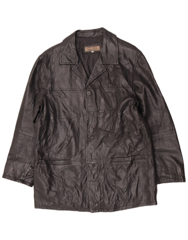 Vintage herre læderjakke UK 38 Medium Black Classic