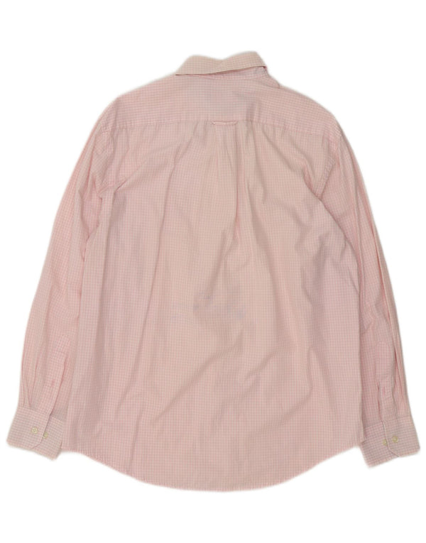 Chemise Homme Izod Coton Vichy Rose Moyen