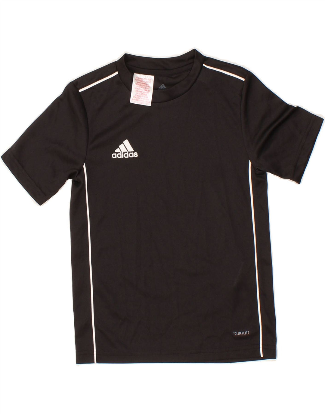 ADIDAS Boys Climalite T-Shirt Top 7-8 Years XS  Black Polyester Vintage Adidas and Second-Hand Adidas from Messina Hembry 