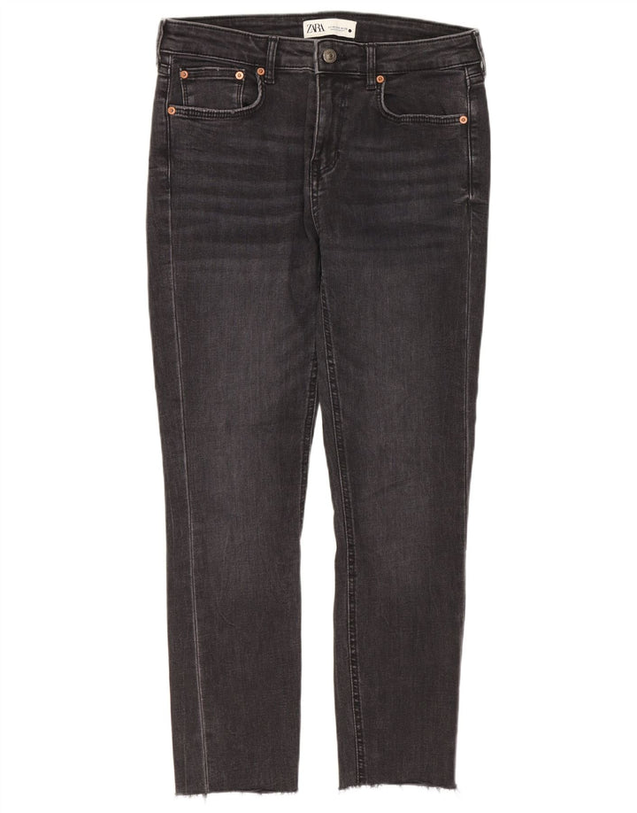 Zara Dame Slim Jeans EU 38 Small W28 L25 Grå