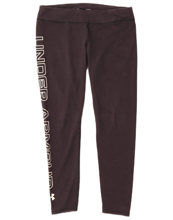 Женские леггинсы с рисунком Under Armour UK 16, большие черные