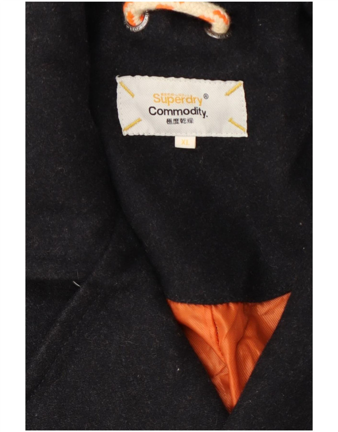 Superdry Mens Pea Coat UK 42 XL Grey