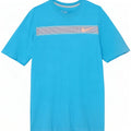 Nike T-shirt graphique coupe classique pour homme, petit, bleu, coton