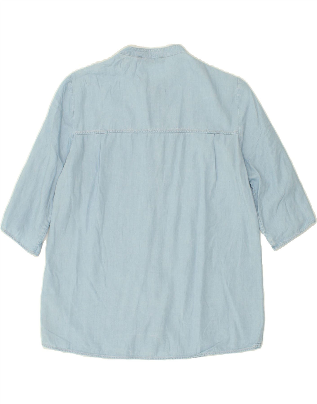 MASSIMO DUTTI Womens Short Sleeve Shirt EU 38 Small Blue Cotton Vintage Massimo Dutti and Second-Hand Massimo Dutti from Messina Hembry 