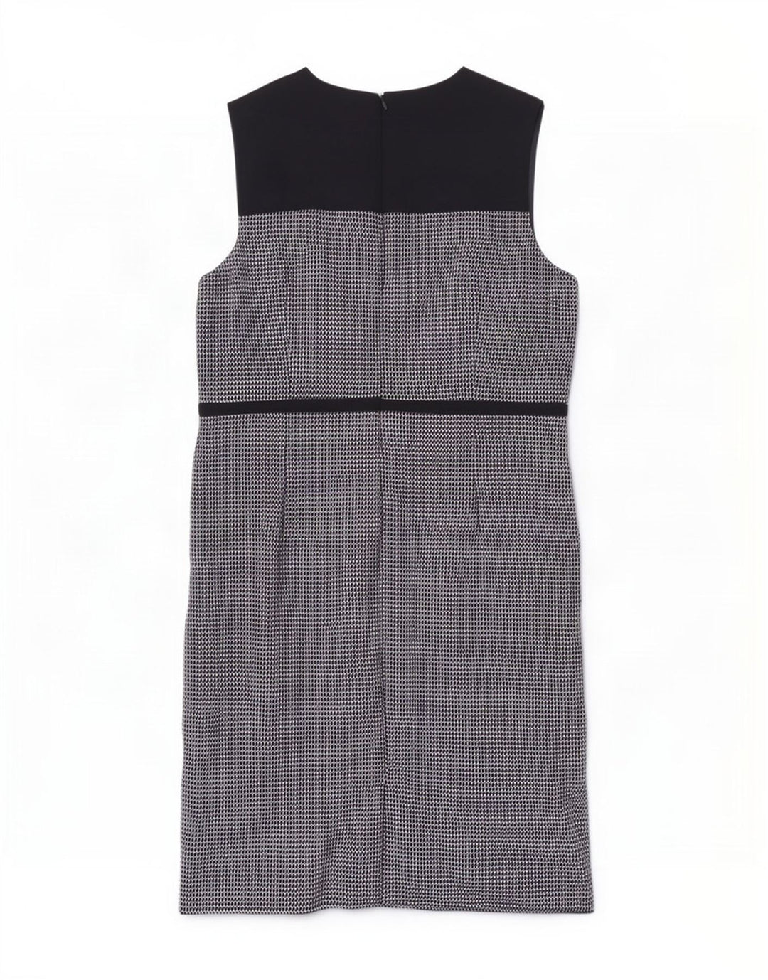 Hobbs Womens Sleeveless Sheath Dress UK 18 XL Black Check Polyester