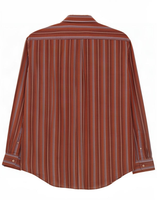 Cămașă pentru bărbați Marlboro Classics 2XL, bumbac cu dungi maro