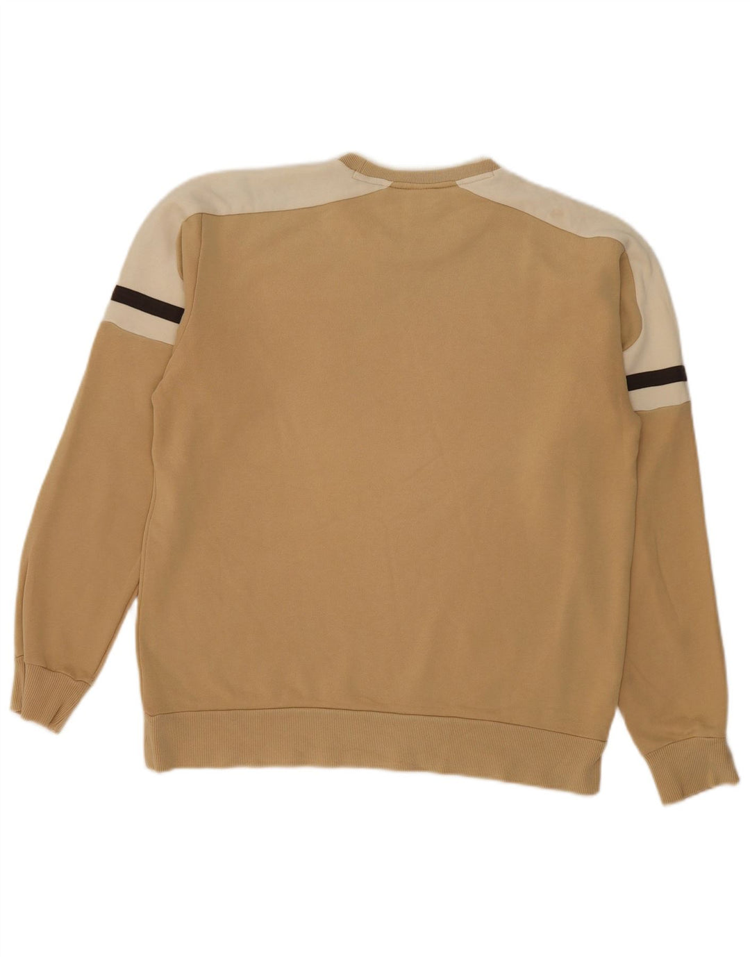 Fila Herre grafisk sweatshirt Jumper Stor Beige Colourblock Bomuld