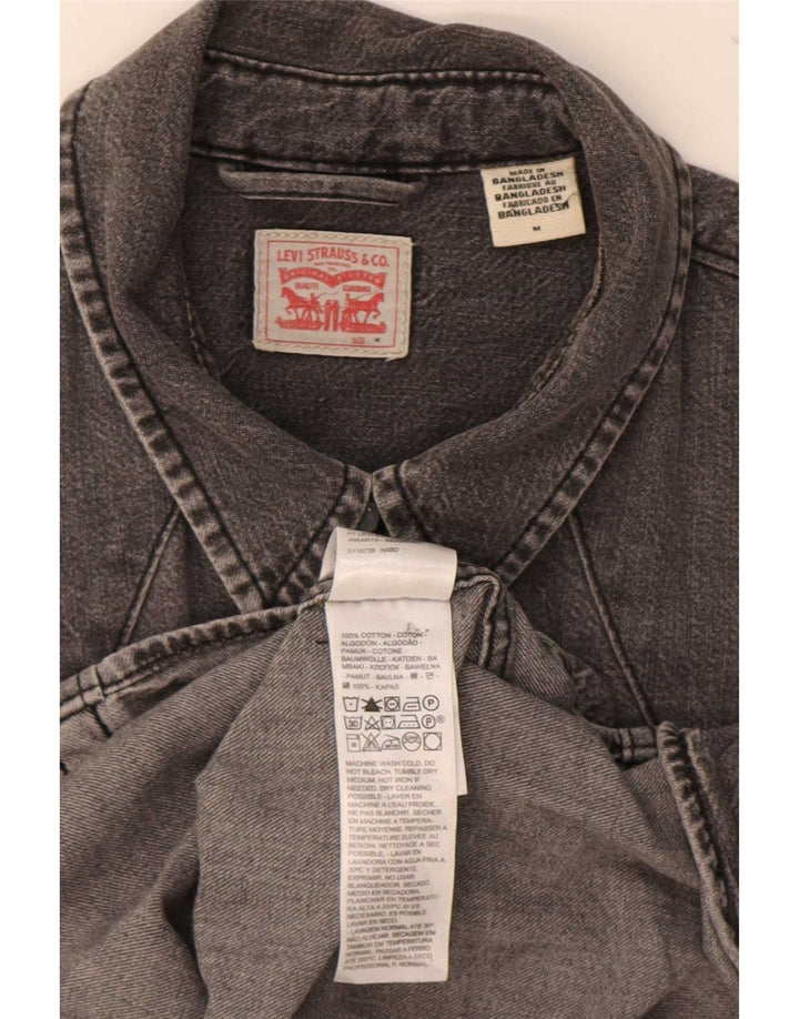 Levi's Camisa vaquera para mujer UK 44 Algodón gris medio