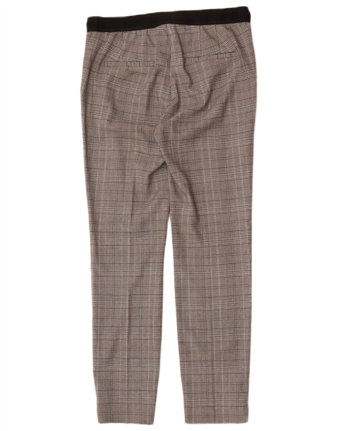 Zara Womens Slim Chino Trousers Medium W28 L28 Grey Houndstooth