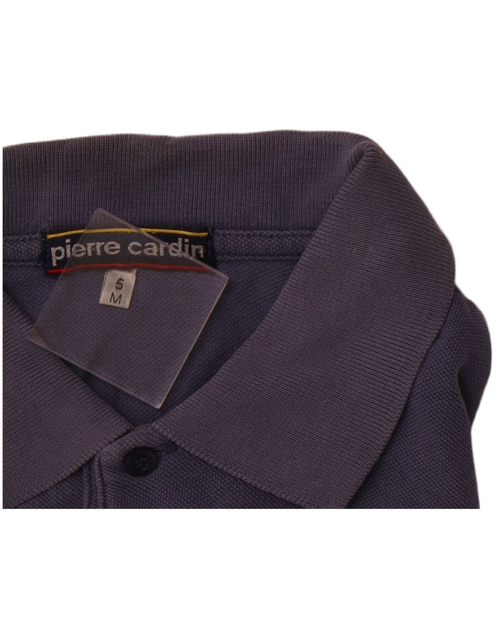 PIERRE CARDIN Mens Polo Shirt Medium Navy Blue Cotton