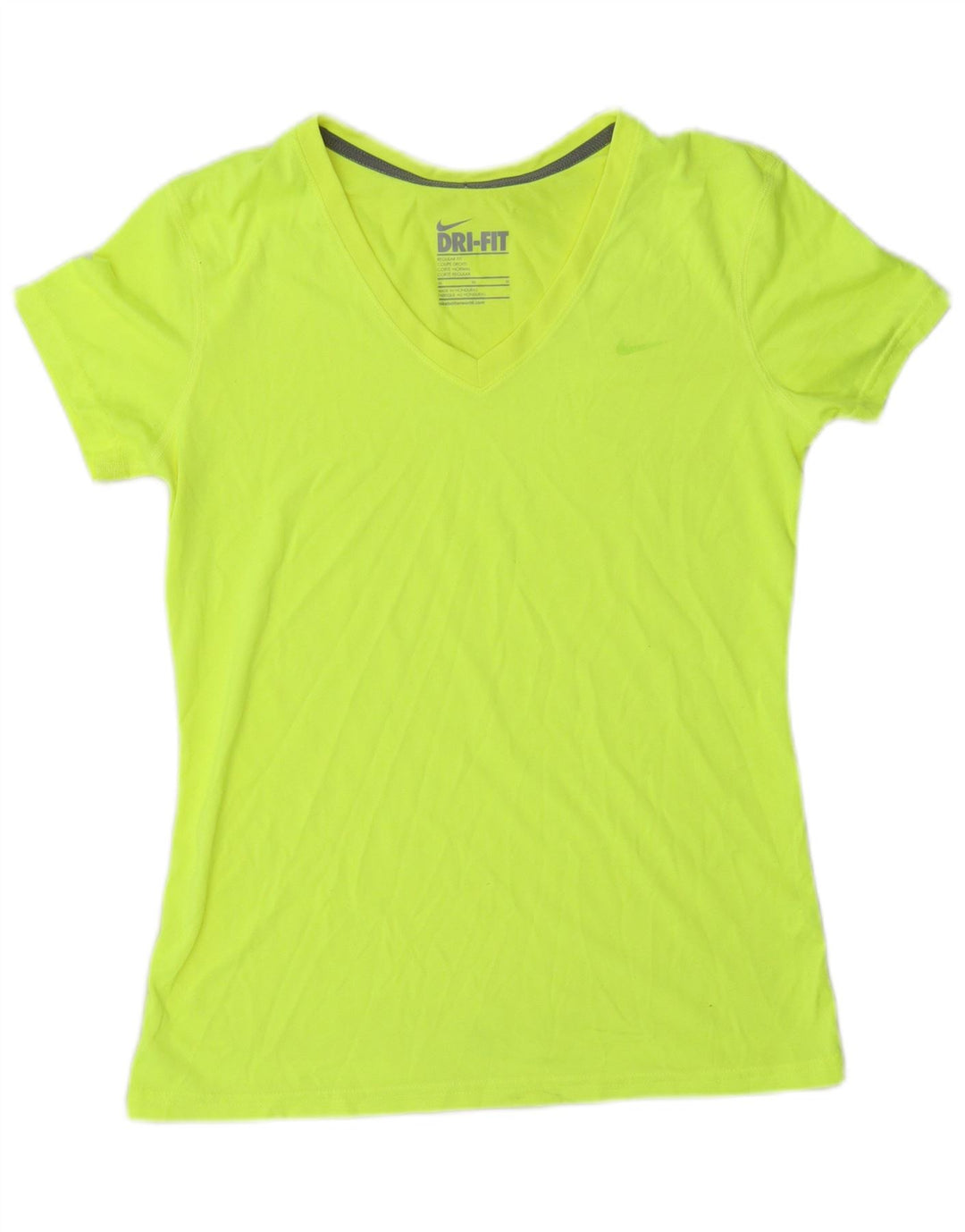 Nike Damen Dri Fit Regular T-Shirt Top UK 12 Mittelgrün