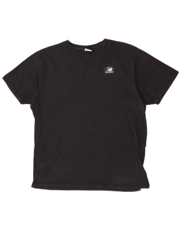 New Balance Herre grafisk T-shirt top XL sort bomuld