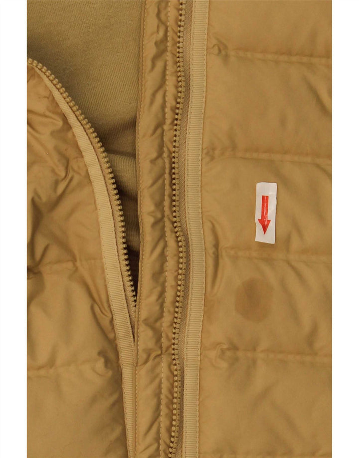 Adidas Mens Hooded Bomber Jacket UK 38 Medium Beige Cotton