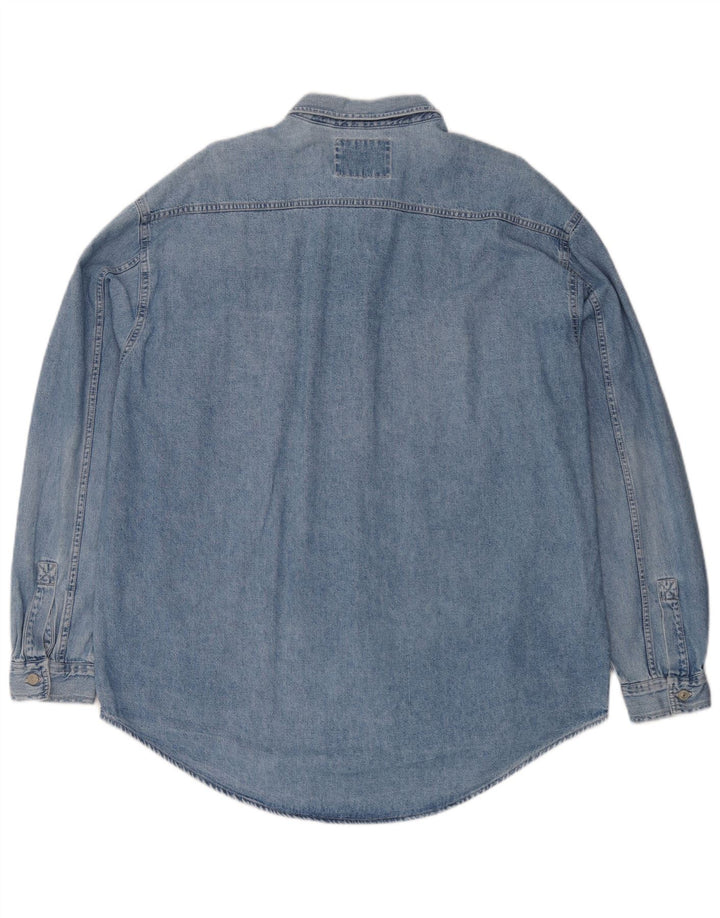 Camicia di jeans da uomo Levi's XL in cotone blu