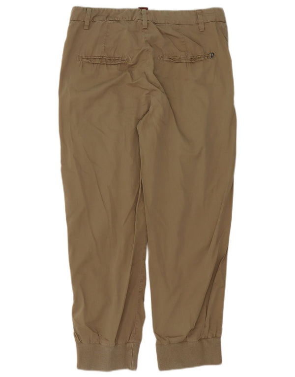Dondup Pantaloni Corti da Donna con Pegged Joggers EU 40 Medio W30 L24 Marrone