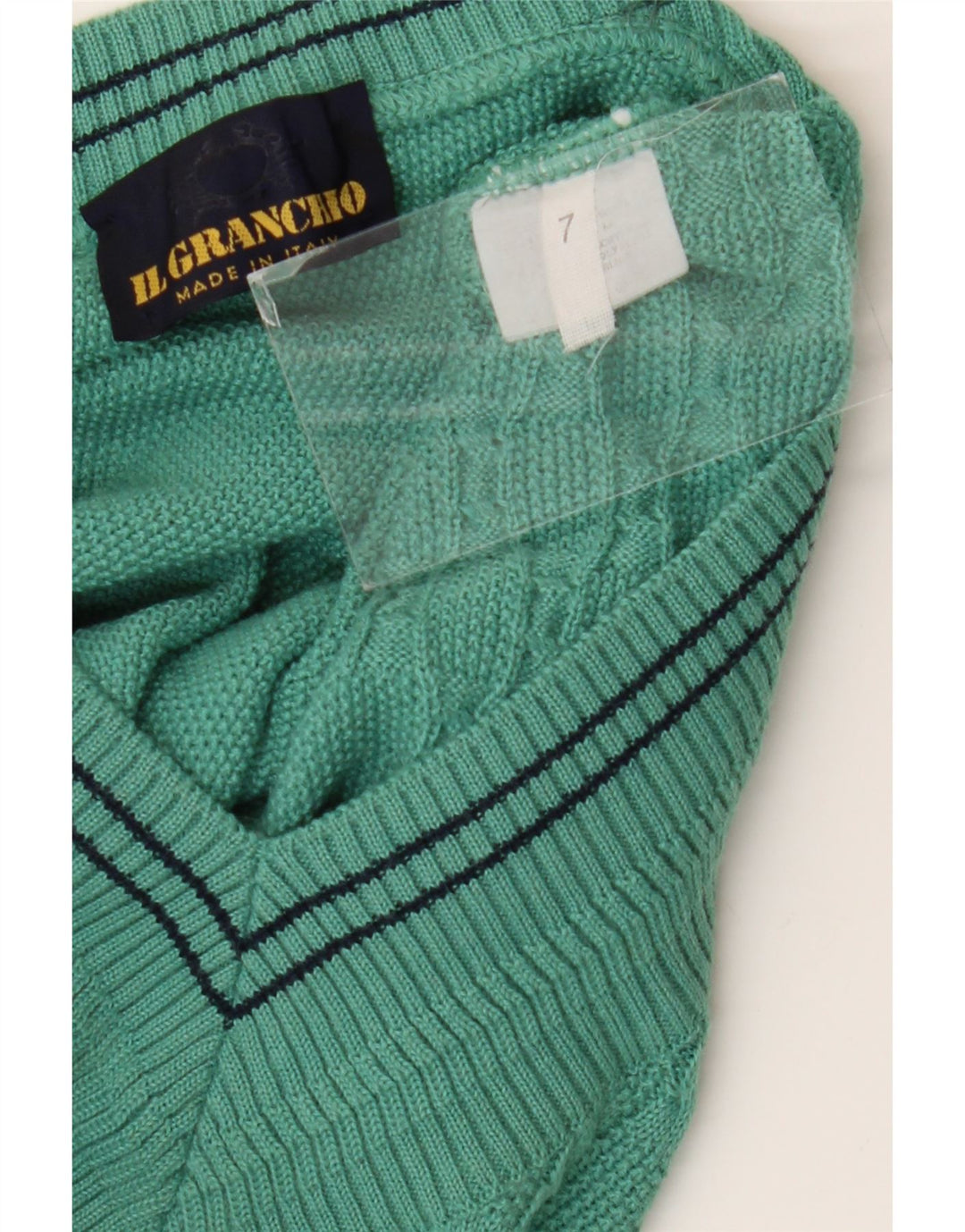Maglione da uomo con scollo a V Il Granchio Verde medio