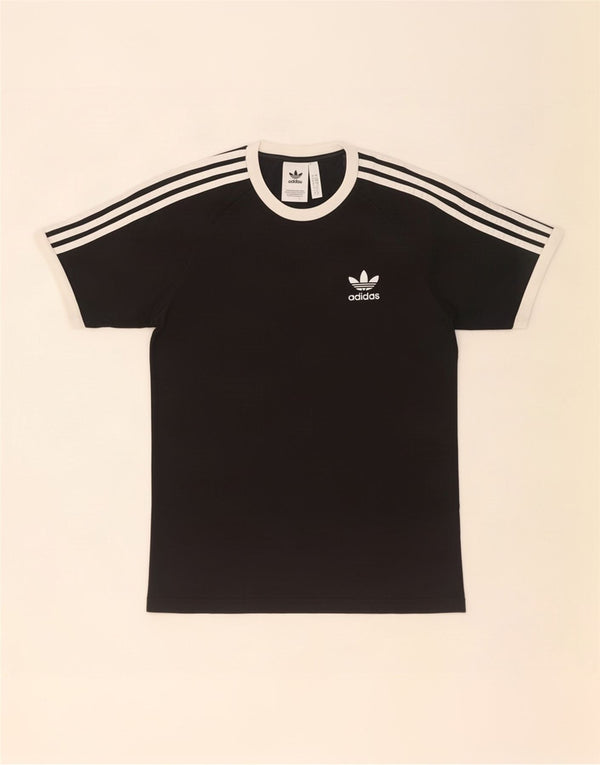 T-shirt Adidas da uomo Top Small in cotone nero