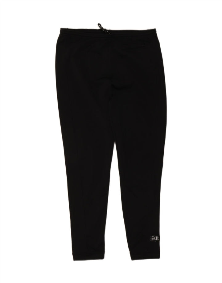 Champion Womens Tracksuit Trousers UK 14 Large Black Polyester