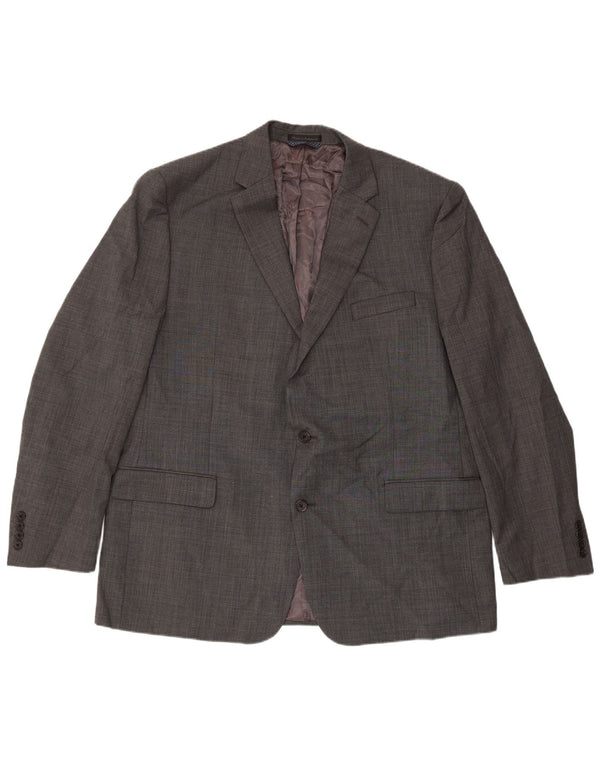 Giacca blazer a 2 bottoni lunga da uomo Ralph Lauren UK 46 2XL grigio classico