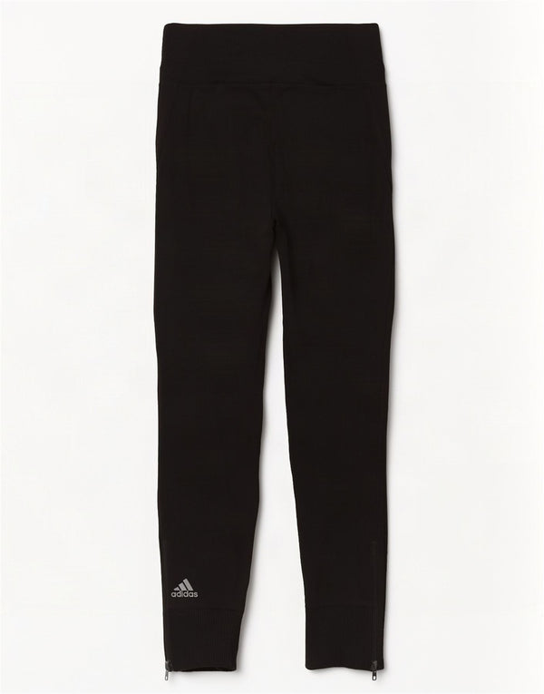 Pantaloni della tuta da donna Adidas UK 8/10 Small Black Rayon