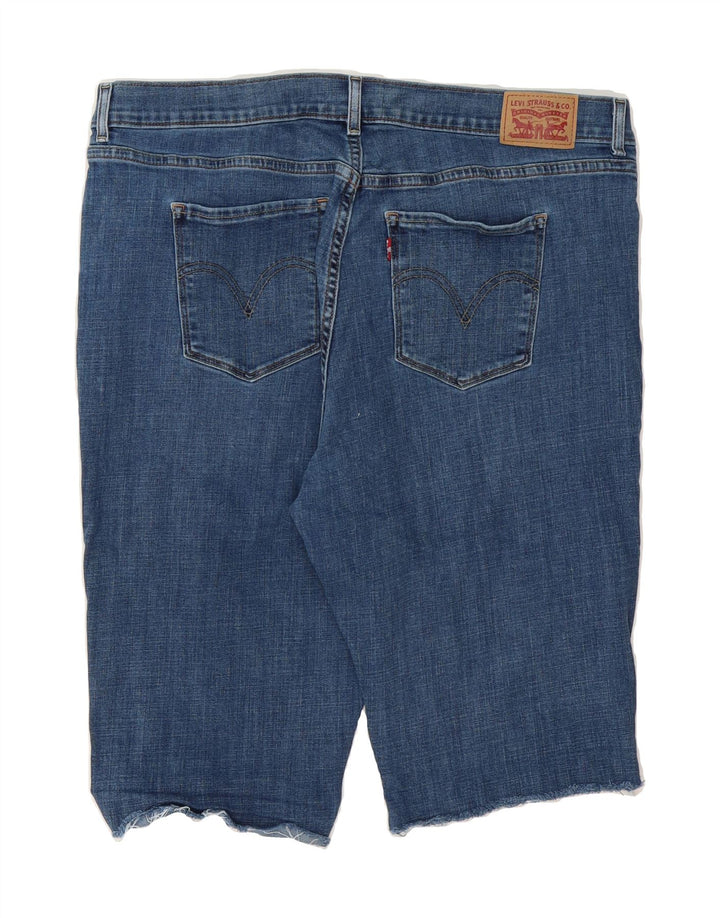 LEVI'S Womens Classic Denim Shorts W34 Large Blue Cotton Vintage Levi's and Second-Hand Levi's from Messina Hembry 
