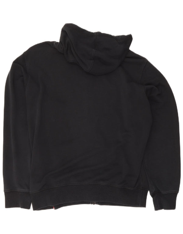New Balance Mens Graphic Zip Hoodie Sweater Large Black Cotton