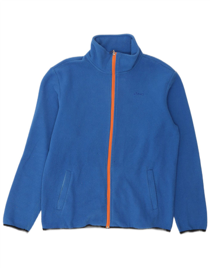 Asics Herre Fleecejakke UK 40 Stor Blå Polyester