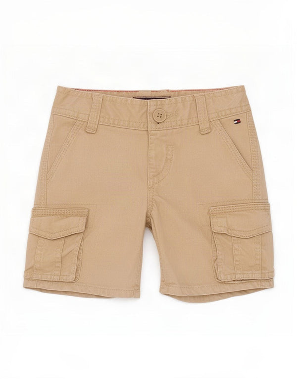 Tommy Hilfiger Shorts Cargo Gráfico para Bebês Meninos 3-6 Meses W18 Algodão Bege