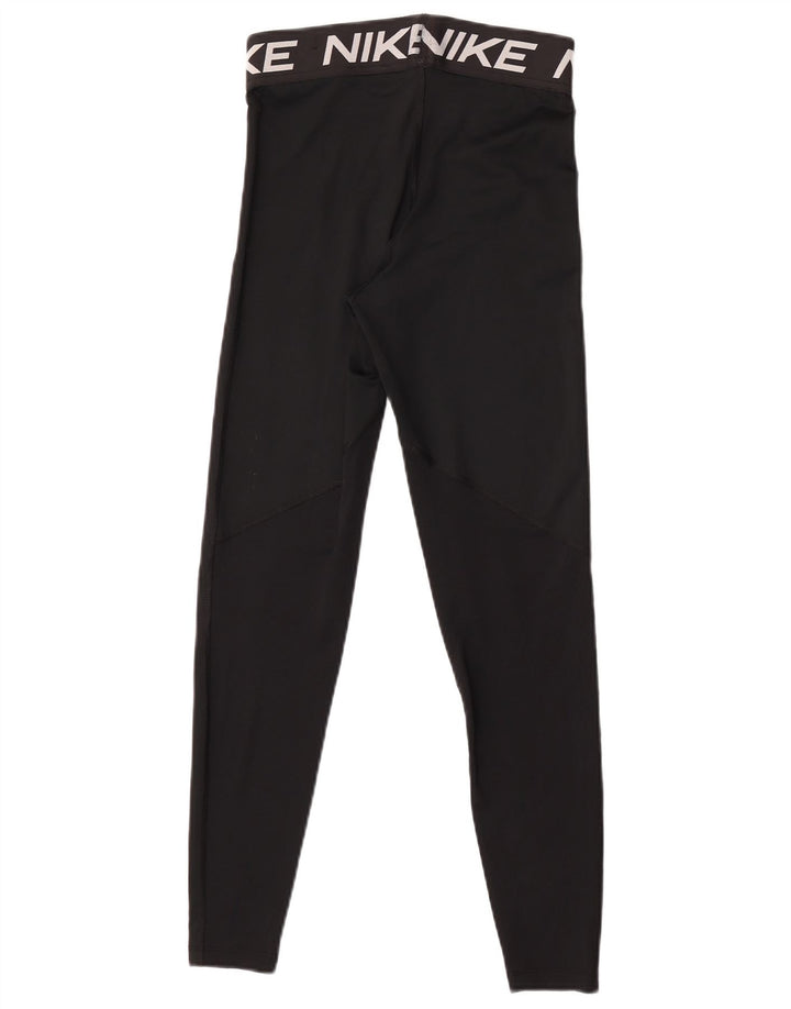 Leggings grafici Nike Dri Fit da donna UK 8 piccoli neri