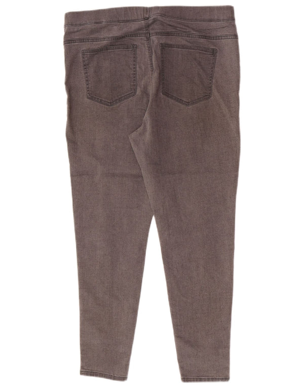 Женские короткие джеггинсы Marks & Spencer UK 16, большие W34 L25, серые, хлопковые