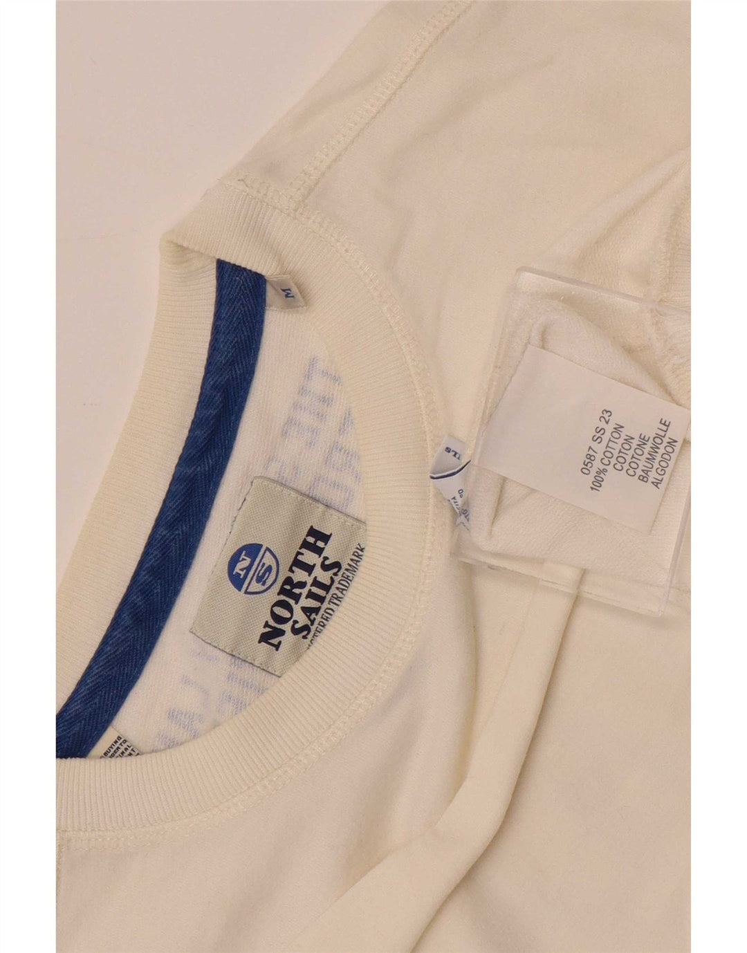 Felpa grafica da uomo North Sails in cotone bianco medio