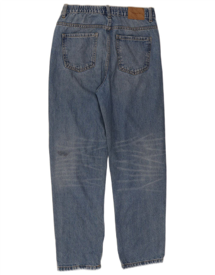 Zara Boys Distressed Straight Jeans 13-14 Years W28 L25 Blue