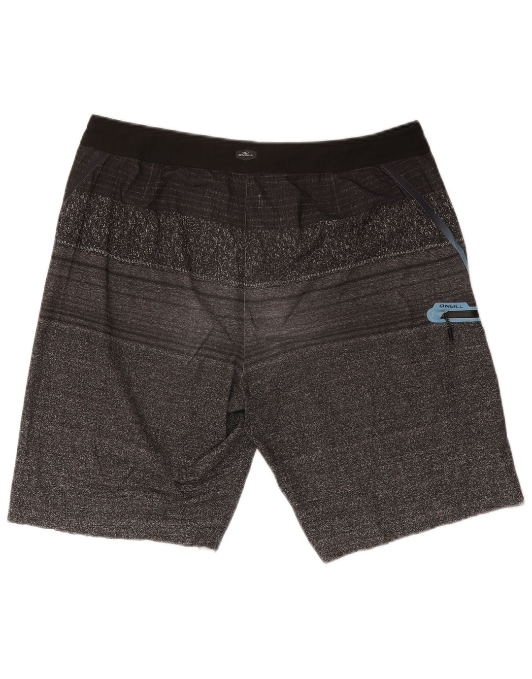 O'Neill Mens Swimming Shorts Large  Grey Striped Viscose