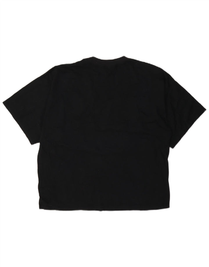 Vintage Womens Graphic T-Shirt Top IT 44 Medium Black Cotton
