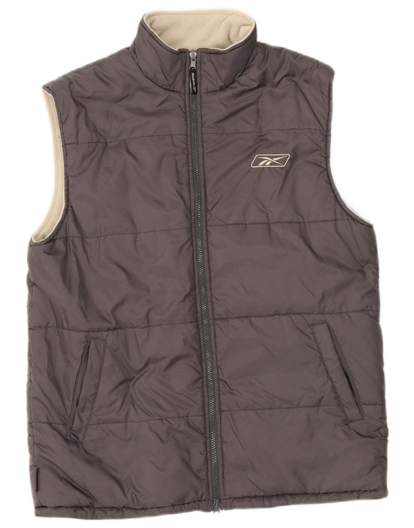 Gilet imbottito reversibile da donna Reebok UK 14 Large Grigio