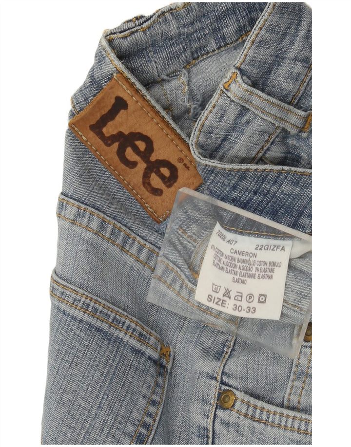 LEE Womens Cameron Straight Jeans W30 L33 Blue Cotton
