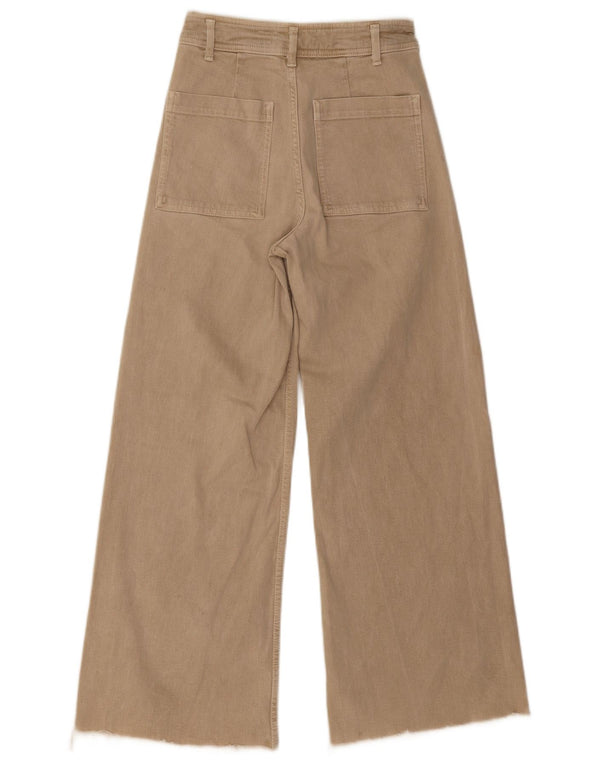 Zara Damen The Marine Straight Jeans EU 36 XS W26 L28 Beige