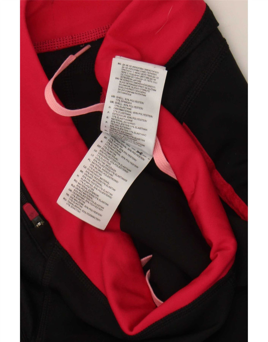 Adidas Dame Capri Leggings UK 12 Medium Sort Colourblock Polyester